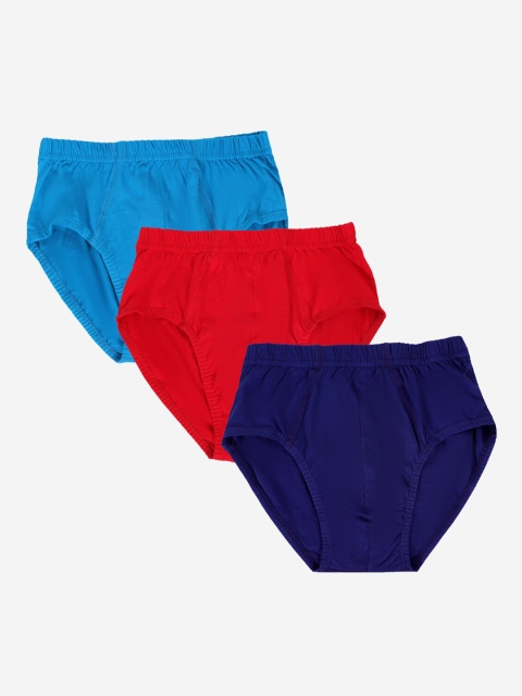 YK Boys Pack Of 3 Assorted Cotton Basic Briefs