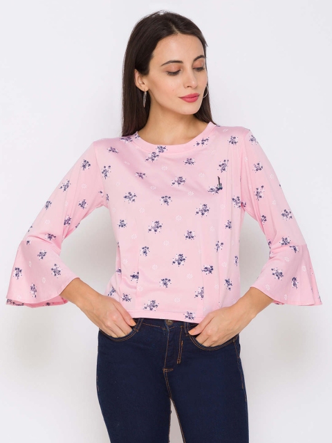 ZOLA Pink Floral Regular Top