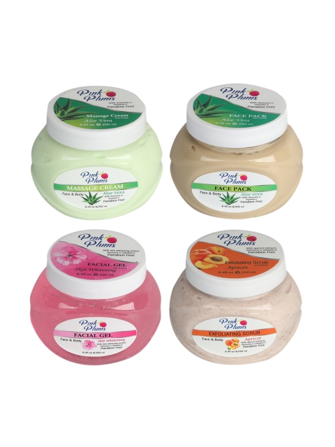 Pink Plums Pack Of 4 Facial Kit