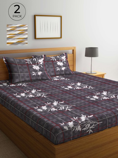 Arrabi Set Of 2 Multicoloured Floral 300 TC 2 King Bedsheet With 4 Pillow Covers, Multi
Arrabi Set Of 2 Multicoloured Floral 300 TC 2 King Bedsheet With 4 Pillow Covers, Multi
