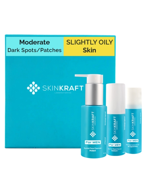 SKINKRAFT Men Customized Skincare Kit For Slightly Oily Skin With Moderate Dark Spots, Transparent
SKINKRAFT Men Customized Skincare Kit For Slightly Oily Skin With Moderate Dark Spots, Transparent