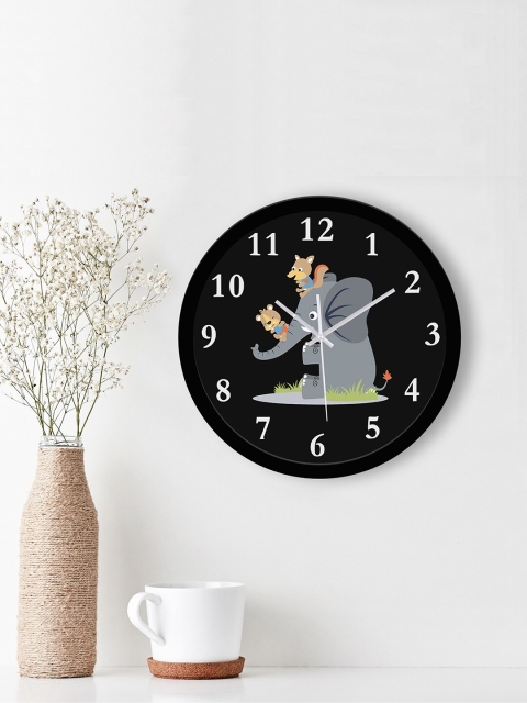 WENS Black Elephant Printed Analogue Silent Non-Ticking Battery Operated Kids Wall Clock
WENS Black Elephant Printed Analogue Silent Non-Ticking Battery Operated Kids Wall Clock
