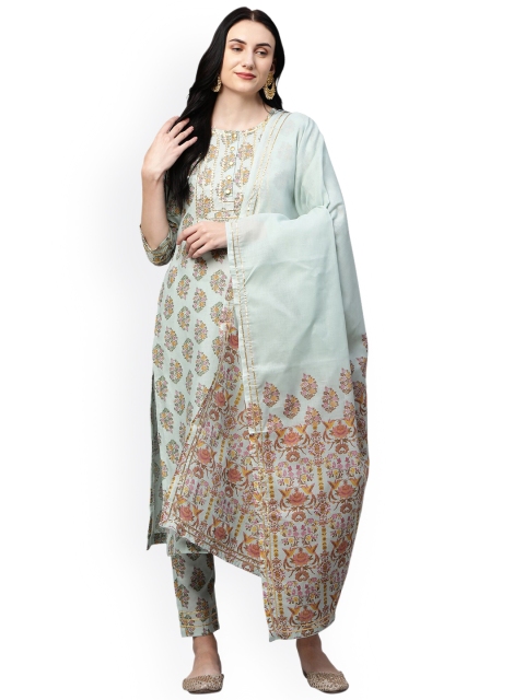 GoSriKi Women Sea Green Yoke Design Regular Pure Cotton Kurta with Churidar & With Dupatta
GoSriKi Women Sea Green Yoke Design Regular Pure Cotton Kurta with Churidar & With Dupatta