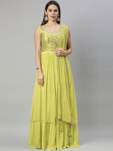 Neerus Women Green Ethnic Motifs Embroidered Pleated Sequinned Silk Georgette Kurta Sets
Neerus Women Green Ethnic Motifs Embroidered Pleated Sequinned Silk Georgette Kurta Sets