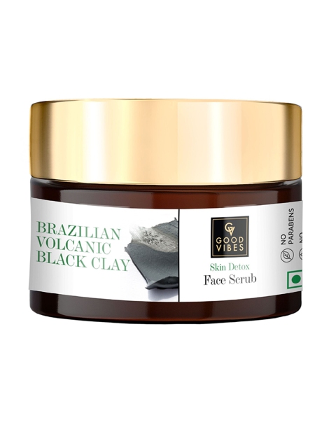 Good Vibes Brazilian Volcanic Black Clay Skin Detox Face Scrub 50 gm, Transparent
Good Vibes Brazilian Volcanic Black Clay Skin Detox Face Scrub 50 gm, Transparent