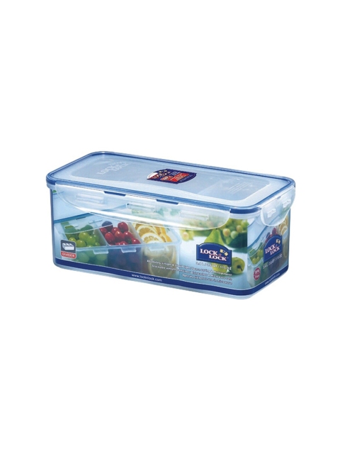 Lock & Lock Transparent & Blue Solid Airtight Divider Plastic Food Container
Lock & Lock Transparent & Blue Solid Airtight Divider Plastic Food Container
