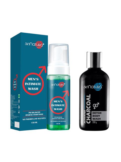 Skinatura Unisex Activated Charcoal Detox Body Wash & Men Intimate Wash Combo Pack 350 ml, Brown
Skinatura Unisex Activated Charcoal Detox Body Wash & Men Intimate Wash Combo Pack 350 ml, Brown