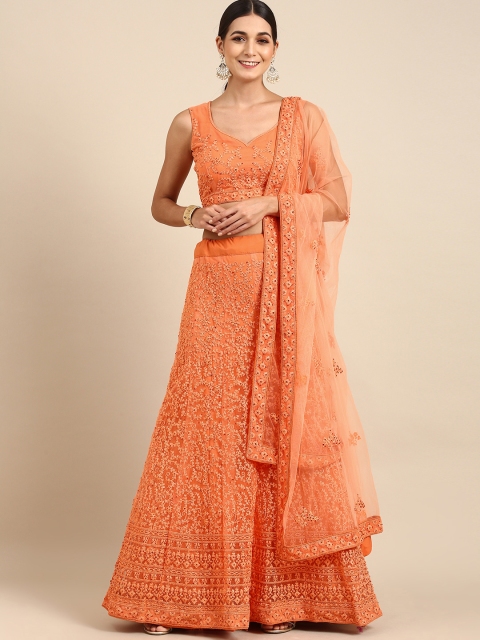 Shaily Orange Embroidered Sequinned Semi-Stitched Lehenga & Unstitched Blouse With Dupatta
Shaily Orange Embroidered Sequinned Semi-Stitched Lehenga & Unstitched Blouse With Dupatta