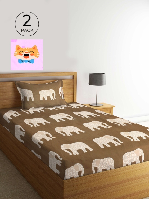 KLOTTHE Pack of 2 Multicoloured Cartoon Characters 210 TC Single Bedsheet & Pillow Covers, Multi
KLOTTHE Pack of 2 Multicoloured Cartoon Characters 210 TC Single Bedsheet & Pillow Covers, Multi