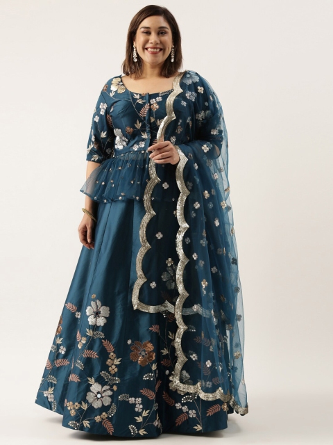 panchhi Teal Blue & Gold-Toned Semi-Stitched Lehenga & Unstitched Blouse With Dupatta
panchhi Teal Blue & Gold-Toned Semi-Stitched Lehenga & Unstitched Blouse With Dupatta