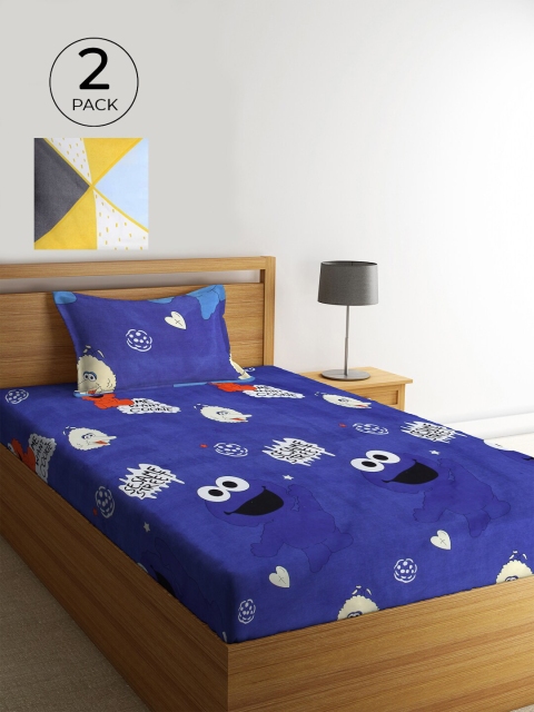 KLOTTHE Yellow & White Cartoon Characters 210 TC 2 Single Bedsheet with 2 Pillow Covers
KLOTTHE Yellow & White Cartoon Characters 210 TC 2 Single Bedsheet with 2 Pillow Covers
