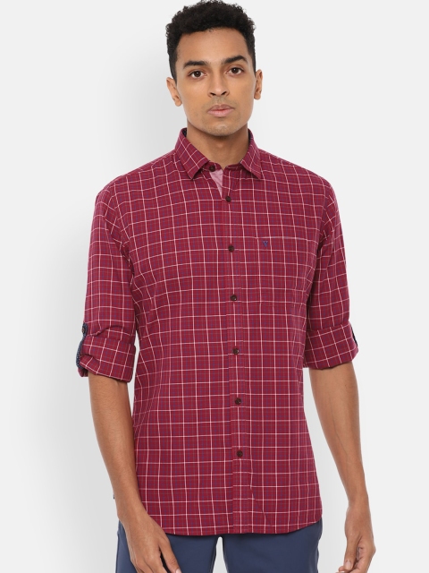 Van Heusen Sport Men Maroon Slim Fit Grid Tattersall Checks Pure Cotton Casual Shirt
Van Heusen Sport Men Maroon Slim Fit Grid Tattersall Checks Pure Cotton Casual Shirt