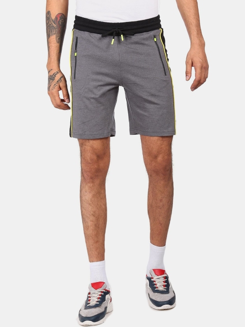 Colt Men Grey Typography Printed Sports Shorts