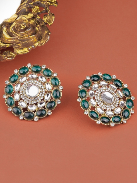 Queen Be Green Contemporary Studs Earrings