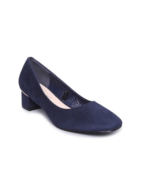 Forever Glam by Pantaloons Women Navy Blue Block Sandals