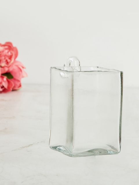 Home Centre Transparent Solid Hanging Glass Vase