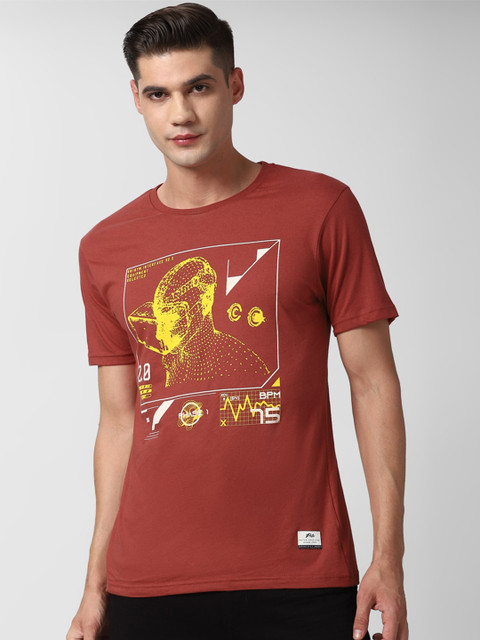 Peter England Men Maroon Printed Slim Fit T-shirt
Peter England Men Maroon Printed Slim Fit T-shirt
