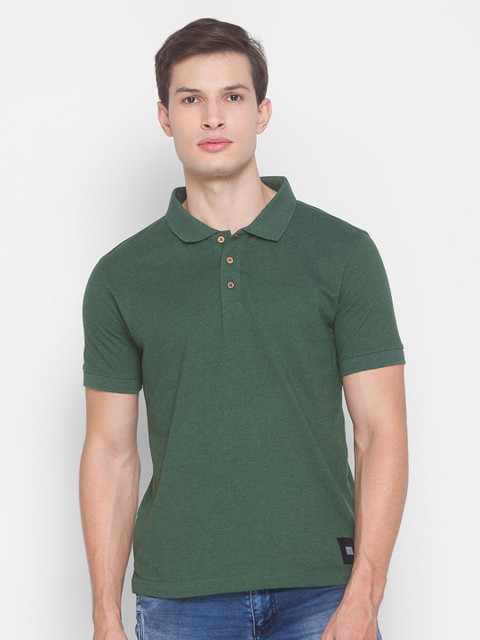 Smugglerz Men Green Polo Collar Applique Slim Fit T-shirt
Smugglerz Men Green Polo Collar Applique Slim Fit T-shirt