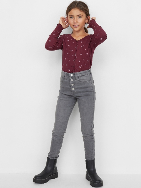 H&M Girls Grey Skinny Fit Jeans