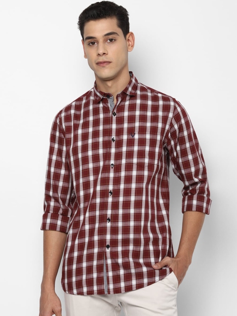 Allen Solly Men Maroon & White Slim Fit Opaque Checked Pure Cotton Casual Shirt
Allen Solly Men Maroon & White Slim Fit Opaque Checked Pure Cotton Casual Shirt