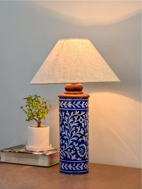 Neerja White & Blue Printed Ceramic Hand-Painted Traditional Table Lamp without Shade
Neerja White & Blue Printed Ceramic Hand-Painted Traditional Table Lamp without Shade