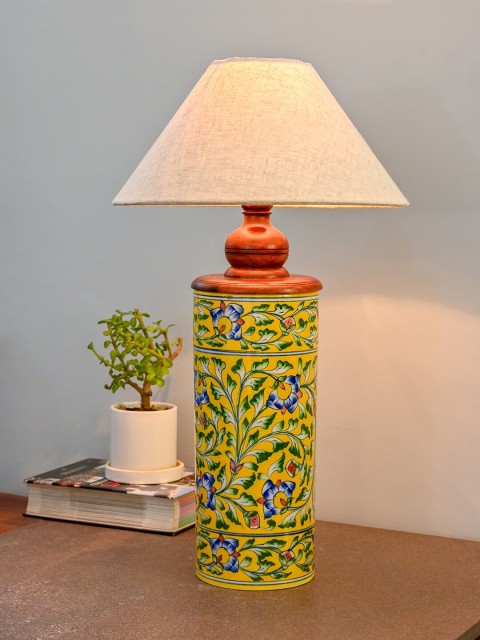 Neerja Green & Yellow Printed Ceramic Hand-Painted Traditional Table Lamp without Shade
Neerja Green & Yellow Printed Ceramic Hand-Painted Traditional Table Lamp without Shade
