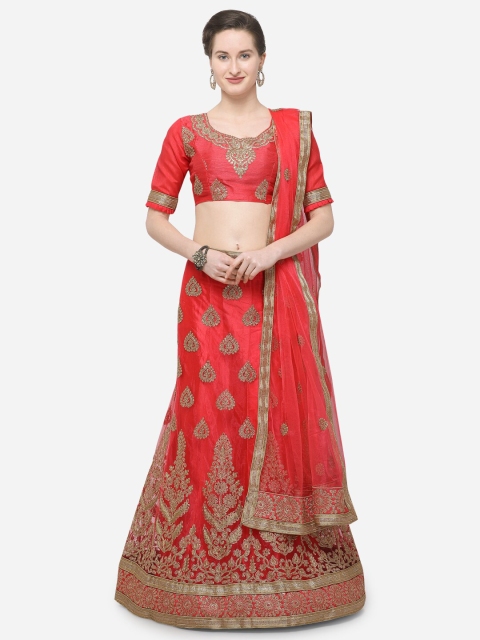 V SALES Peach & Gold-Toned Zari Semi-Stitched Lehenga & Unstitched Choli With Dupatta
V SALES Peach & Gold-Toned Zari Semi-Stitched Lehenga & Unstitched Choli With Dupatta