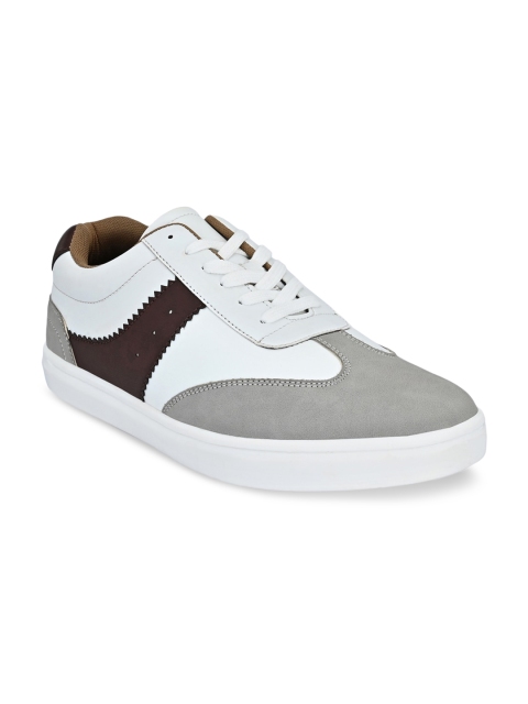 Fentacia Men White Colourblocked Sneakers
