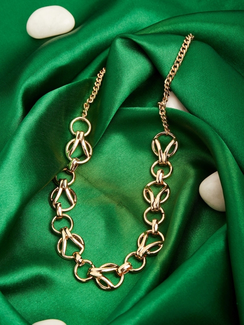 Lilly & sparkle Gold-Toned Gold-Plated Necklace