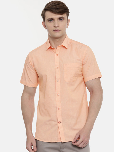 Classic Polo Men Orange Slim Fit Opaque Cotton Casual Shirt
Classic Polo Men Orange Slim Fit Opaque Cotton Casual Shirt