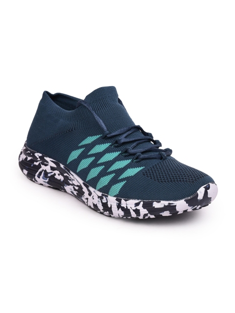 Liberty Men Blue Mesh Running Non-Marking Shoes