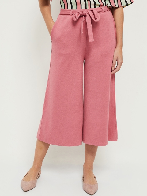 max Women Pink Culottes Trousers