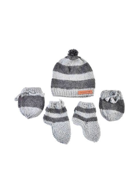 The Original Knit Unisex Kids Grey Striped Handmade Knitted Beanie Cap With Socks & Mitten
The Original Knit Unisex Kids Grey Striped Handmade Knitted Beanie Cap With Socks & Mitten