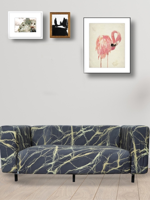 HOUSE OF QUIRK Grey & Gold-Toned Printed Single Seater Stretchable Non-Slip Sofa Slipcover
HOUSE OF QUIRK Grey & Gold-Toned Printed Single Seater Stretchable Non-Slip Sofa Slipcover