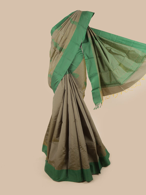 Pothys Grey & Green Floral Silk Cotton Saree
Pothys Grey & Green Floral Silk Cotton Saree