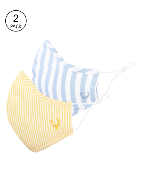 Allen Solly Women Pack Of 2 Striped 3-Ply Pure Cotton Protective Outdoor Masks, Yellow
Allen Solly Women Pack Of 2 Striped 3-Ply Pure Cotton Protective Outdoor Masks, Yellow