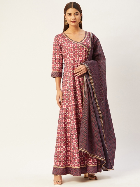TARA-C-TARA Brown Ethnic Maxi Dress