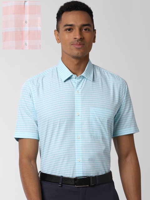 Peter England Men Pack Of 2 Turquoise Blue Tartan Checks Opaque Checked Formal Shirt
Peter England Men Pack Of 2 Turquoise Blue Tartan Checks Opaque Checked Formal Shirt