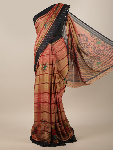 Pothys Brown & Black Ethnic Motifs Printed Saree
Pothys Brown & Black Ethnic Motifs Printed Saree