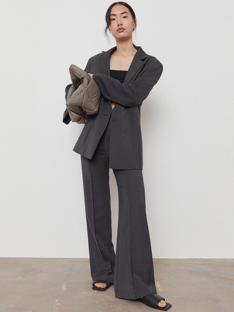 H&M Women Grey Solid Flared Trousers
H&M Women Grey Solid Flared Trousers