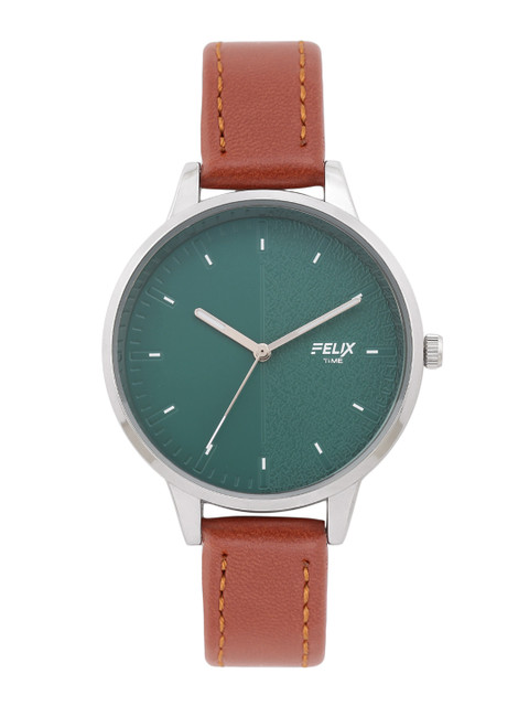 FELIX Women Green Stainless Steel Dial & Brown Leather Straps Analogue Watch F90535LBRG
FELIX Women Green Stainless Steel Dial & Brown Leather Straps Analogue Watch F90535LBRG