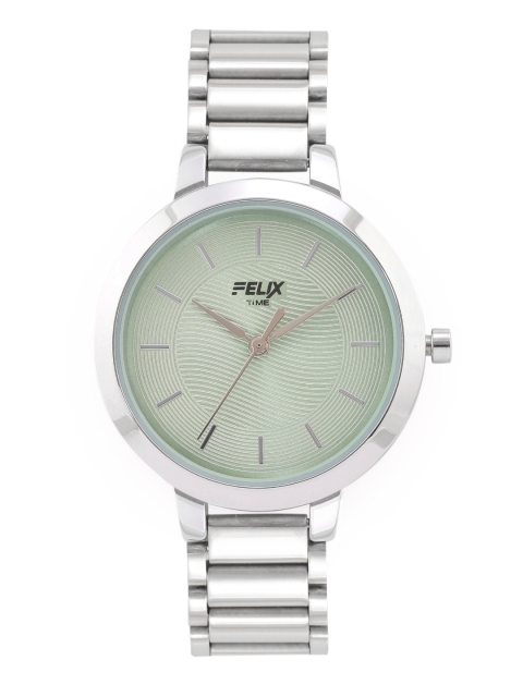 FELIX Women Green Dial & Steel Toned Stainless Steel Bracelet Analogue Watch F90205LGE
FELIX Women Green Dial & Steel Toned Stainless Steel Bracelet Analogue Watch F90205LGE