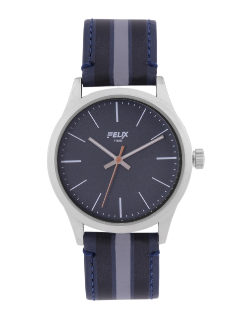 FELIX Men Blue Dial with Grey & Blue Leather Straps Analogue Watch- F902GBL, Navy blue
FELIX Men Blue Dial with Grey & Blue Leather Straps Analogue Watch- F902GBL, Navy blue