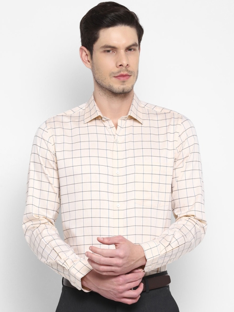 Turtle Men Cream-Coloured Slim Fit Grid Tattersall Checks Opaque Checked Formal Shirt
Turtle Men Cream-Coloured Slim Fit Grid Tattersall Checks Opaque Checked Formal Shirt