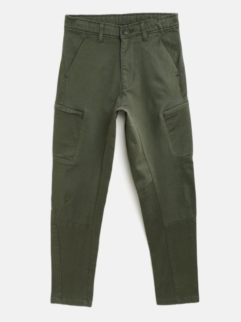 Gini and Jony Boys Olive Green Solid Cotton Mid-Rise Plain Flat-Front Regular Trousers
Gini and Jony Boys Olive Green Solid Cotton Mid-Rise Plain Flat-Front Regular Trousers
