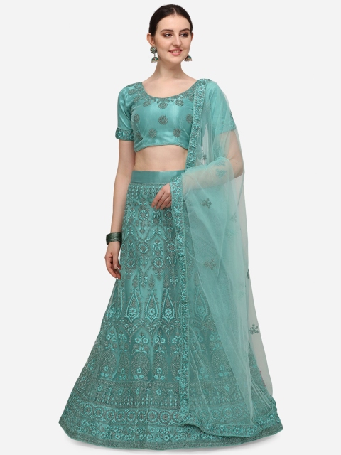 V SALES Turquoise Blue & Grey Embroidered Thread Work Semi-Stitched Lehenga & Unstitched Blouse With Dupatta
V SALES Turquoise Blue & Grey Embroidered Thread Work Semi-Stitched Lehenga & Unstitched Blouse With Dupatta