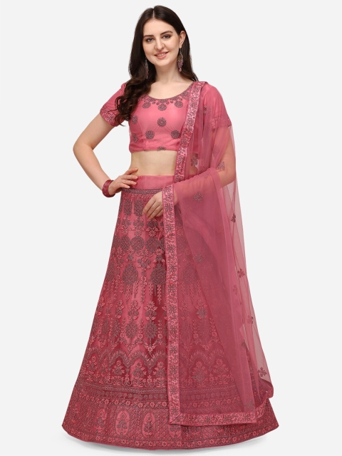 V SALES Pink & Grey Embroidered Thread Work Semi-Stitched Lehenga & Unstitched Blouse With Dupatta
V SALES Pink & Grey Embroidered Thread Work Semi-Stitched Lehenga & Unstitched Blouse With Dupatta