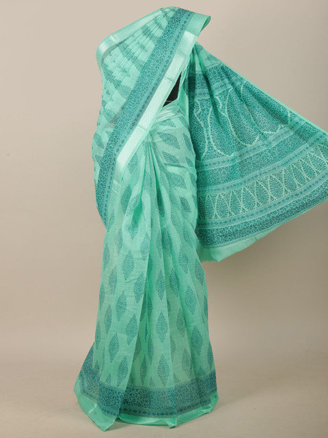 Pothys Sea Green & Silver Ethnic Motifs Zari Saree
Pothys Sea Green & Silver Ethnic Motifs Zari Saree