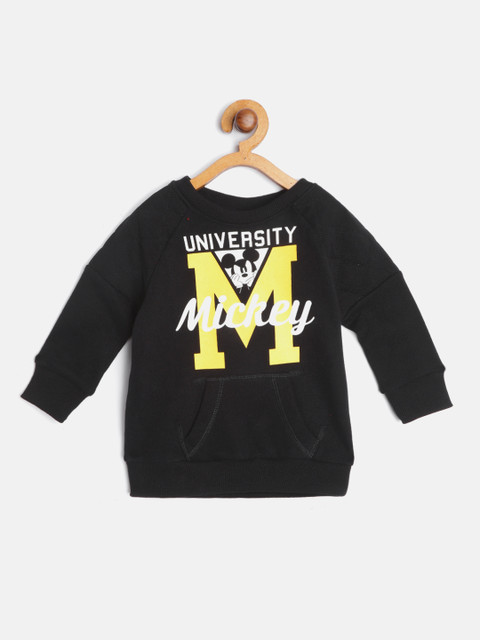 United Colors of Benetton Boys Black & Yellow Pure Cotton Mickey Mouse Print Sweatshirt
United Colors of Benetton Boys Black & Yellow Pure Cotton Mickey Mouse Print Sweatshirt