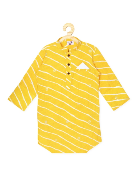 Kinder Kids Boys Yellow Striped Flared Sleeves Gotta Patti Pastels Anarkali Kurta
Kinder Kids Boys Yellow Striped Flared Sleeves Gotta Patti Pastels Anarkali Kurta